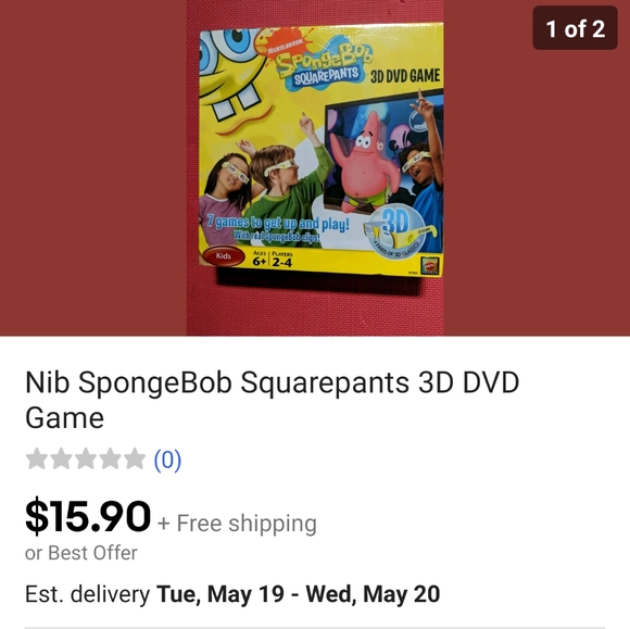 Nickelodeon Spongebob Squarepants 3D DVD Game - Picture 4 of 4